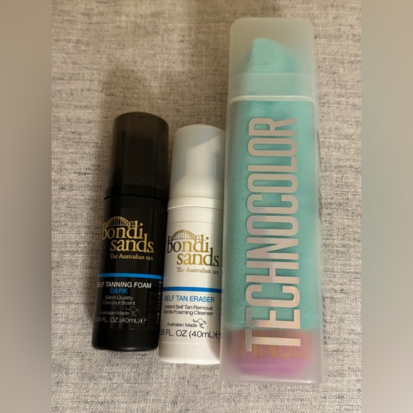 NEW 3 pc Bondi Sands Self-Tanning Set dark tan foam + eraser deluxe mitt travel - Picture 2 of 5